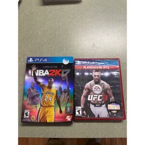 PlayStation 4 Game Lot (2 Games) – NBA 2K17 Legend Edition & UFC 3